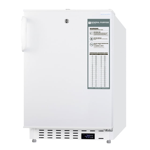 Accucold ADA305AF 2.47 cu ft Undercounter Medical Freezer - Locking, White, 115v