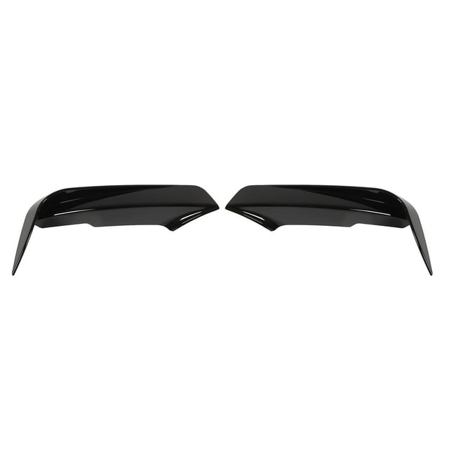 Front Bumper Vent Spoiler, Stylish Front Bumper Fin Left Right For Car Piano Black