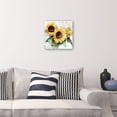 thumbnail image 2 of Cuadro Decorativo - Trío de girasoles Jr Impresión en canvas, estrechado, 2 of 2