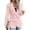 Pink, variant on Women'S Plaid Blazer Jacket Warm Fully Lined Business Casual Elegant Coat with Pockets Black M