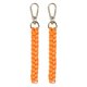 thumbnail image 1 of Llavero de Cuerda [2PCS] - Charm de Bolsa Boho - [Naranja] Llavero Trenzado, 1 of 6