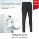 thumbnail image 3 of Bewildely Pantalones calefactables de invierno para hombre con 2 zonas de calefacción 3 temperatura ajustable autocalentamiento elástico térmico USB Suministros térmicos 4XL Bewildely HA046119-05, 3 of 6