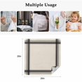 thumbnail image 6 of Cloth Napkins Set of 4 - 20x20 Inches, Modern Grid Washable Reusable Table Napkins, Boho Minimalist Vertical Stripes Beige Soft & Absortbent Dining Napkin for Party Wedding Hotel Restaurant, 6 of 9