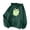 Army Green, variant on NinXxx Women's Autumn Winter Solid Drawstring Pocket Cute Print Hoodie Purple S