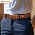 thumbnail image 3 of WHIPPY Braided Belt for Men Woven Stretch Belts for Jeans Pants, 3 of 7