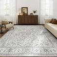 thumbnail image 4 of SIXHOME 8'x10' Area Rugs for Living Room Washable Rugs Carpet Vintage Traditional Rugs for Bedroom Dinning Room Office Soft Non Slip Large Area Rug Retro Home Decor Light Gray, 4 of 8