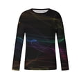 thumbnail image 4 of Lilgiuy New Fashion Men's Long Sleeve 3D Printing T-shirt Loose Round Neck Pullover Undercoat Top Blouses & Shirts Athletic Relax Tee, 4 of 5