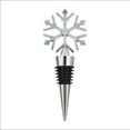 thumbnail image 1 of Holiday Time Christmas Snowflake Reusable Wine Bottle Stopper, Silver, Plug-in Rubber Cork Type, 1 of 5