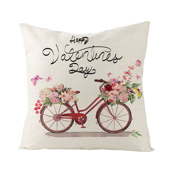 Spring Floral Pillow Covers 18x18 Valentines Day Pillow Covers Farmhouse Decorations Romantic Pattern Decorative Cushion Covers for Sofa Couch Outdoor Living Room Patio Garden Decor