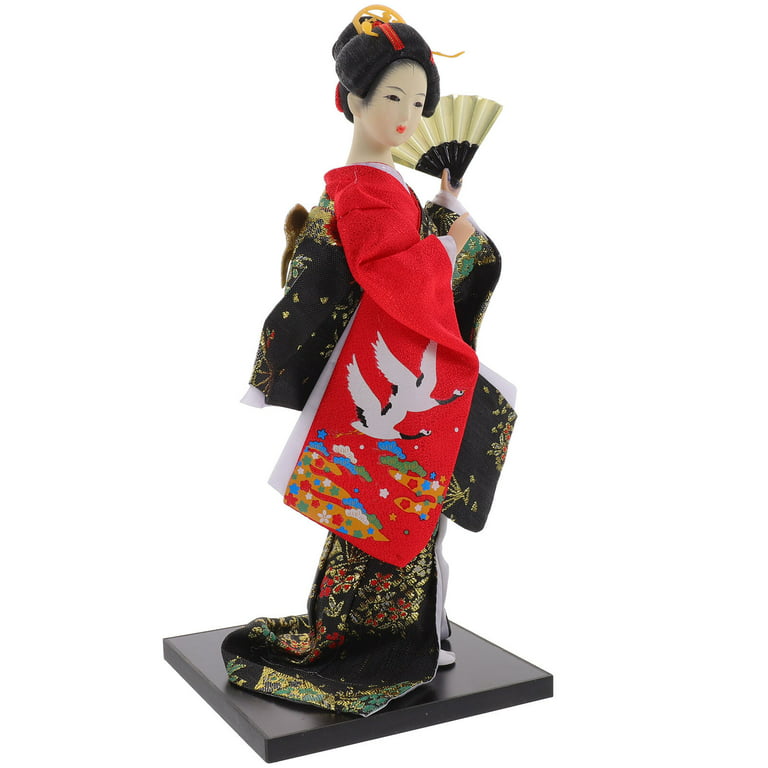  HOMSFOU Japanese Geisha Ornaments Kimono Japanese Doll