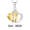 thumbnail image 6 of UDIYO Teardrop Pendant Delicate Cute Lovely Heart Shaped Necklace for Party, 6 of 7