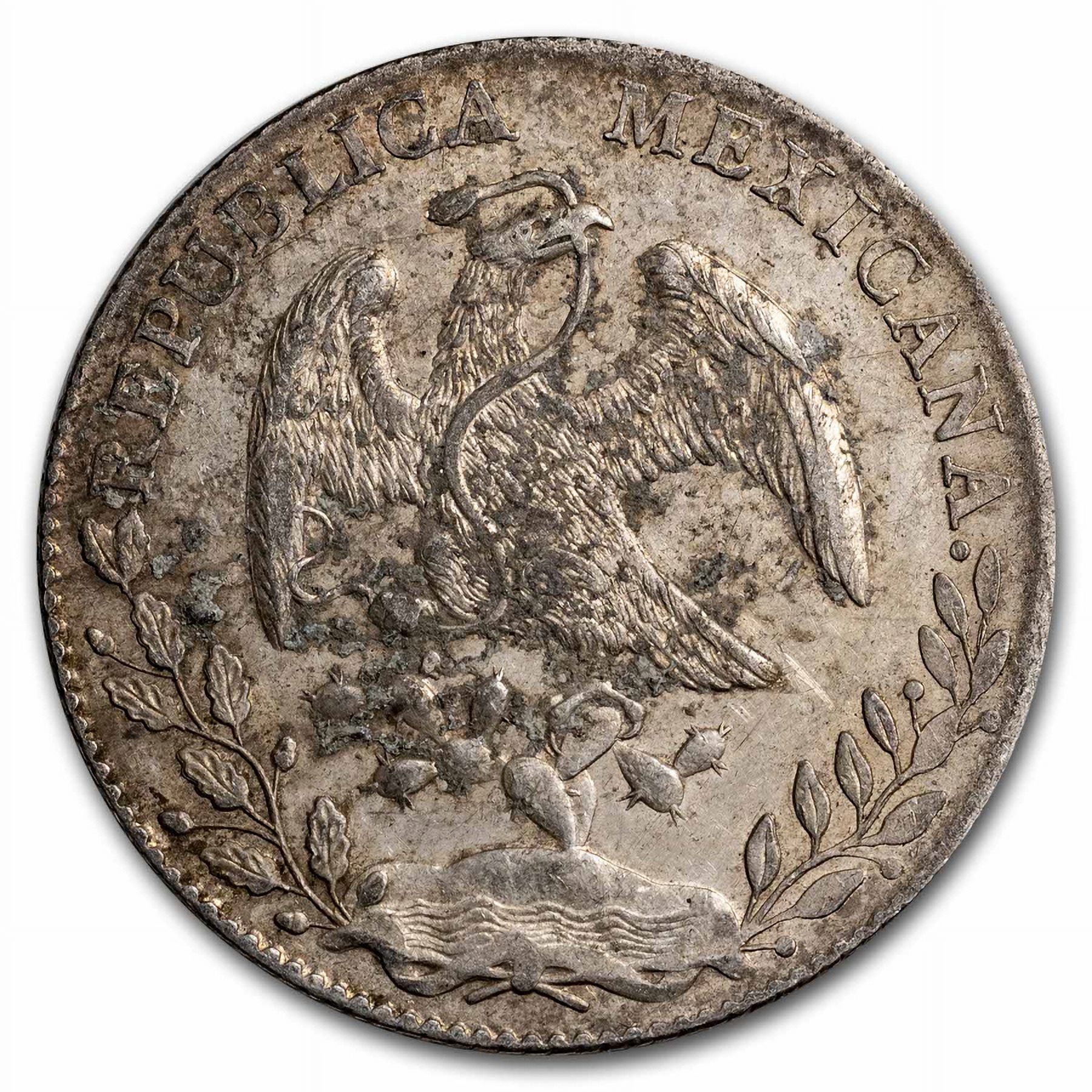 1897-Cn AM Mexico Silver 8 Reales Cap & Rays AU - Walmart.com
