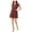 Red - darkred, variant on Maison Jules Womens Floral Fit & Flare Dress
