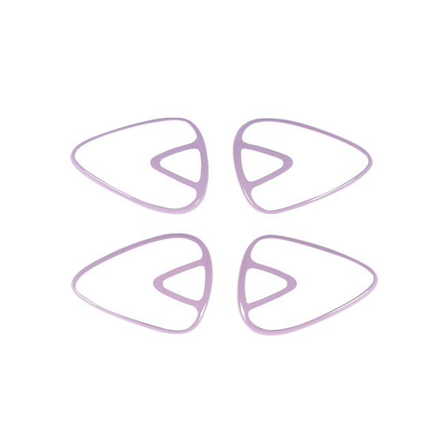 Adecuado para reposabrazos de delfín, control central, salida de aire, tira brillante, juego completo morado de protección interior, protección antiarañazos, panel antipatadas