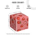 thumbnail image 4 of Yiaed Red Strawberry Print Tissue Box Cover, PU Leather Decorative Organizer for Tabletop, Bathroom, Car, Office Creative Decorative, 4 of 7