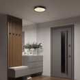 thumbnail image 2 of Artika Celestia Modern Flush Mount Ceiling Light Fixture, Matte Black, 2 of 4