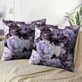 thumbnail image 3 of LALILO Throw Pillow Covers Colorful Flower Floral With Roses Dark Cushion Cover 18" x 18", 2 Pack, 3 of 6
