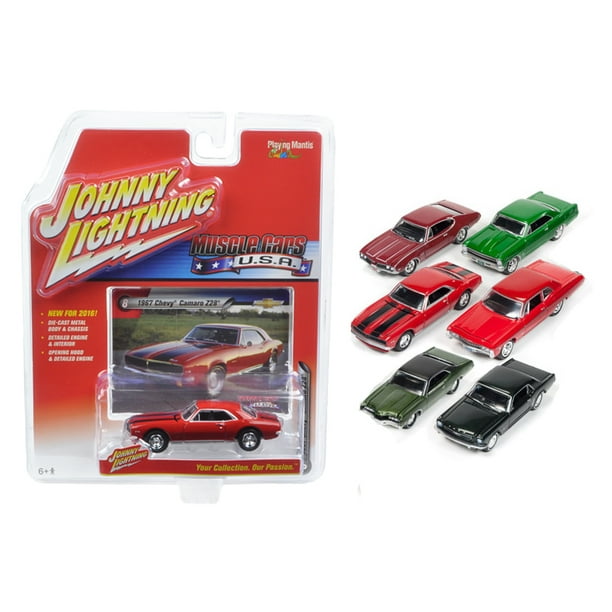 Johnny Lightning Muscle Cars Set de 6 Voitures 1/64 Voitures Miniatures par Johnny Lightning
