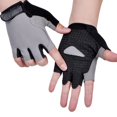 thumbnail image 1 of Guantes deportivos de gimnasio para hombre y mujer, manoplas antideslizantes de medio dedo para entrenamiento corporal y levantamiento de pesas Fivean Guantes deportivos, 1 of 2