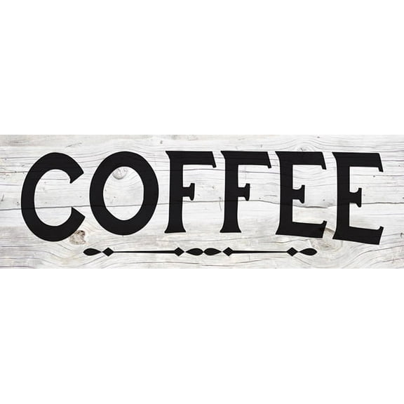 Coffee Chic White Farmhouse Wood Sign Wall Décor Gift 8x24 Wood Sign B3-08240028130