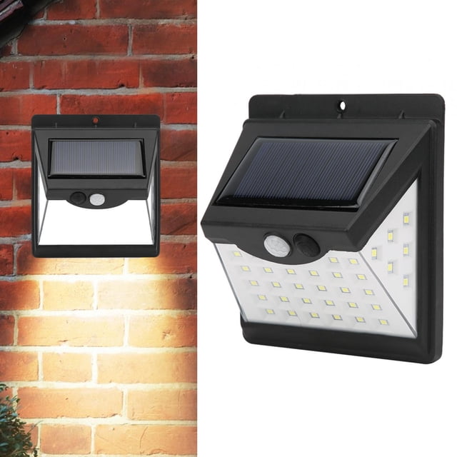 Lámpara De Pared Con Sensor Solar De Pared 40 LED Para Exteriores, Patio, Pasillo, Calzadas, Porches, Jardín, Seguridad