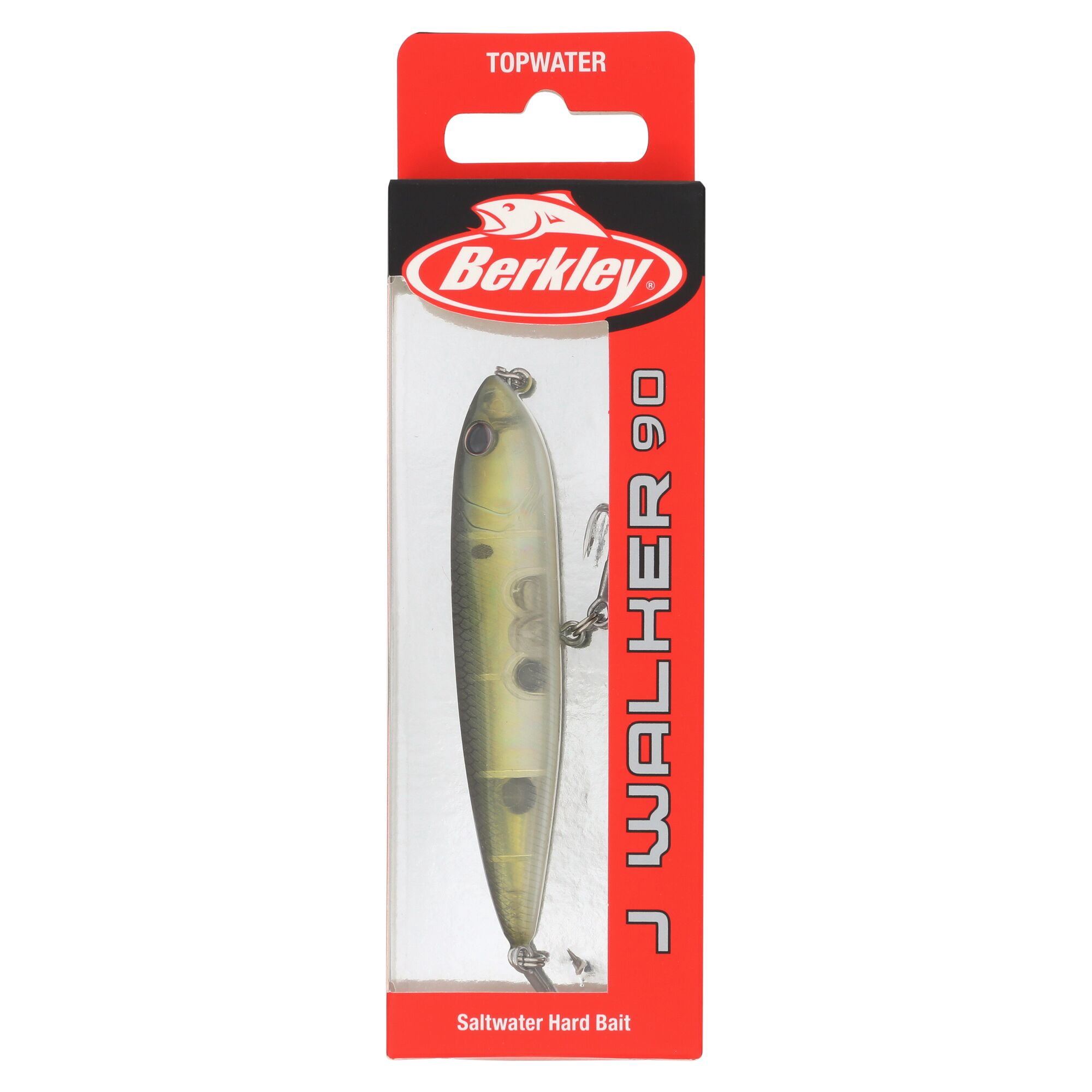 Berkley J-Walker 90 Saltwater, 3.5 in, Topwater Baits, HD Pilchard (1 Count)