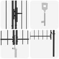 thumbnail image 4 of vidaXL Garden Gate with Lock Grey 125 x 300 cm Steel, 4 of 4