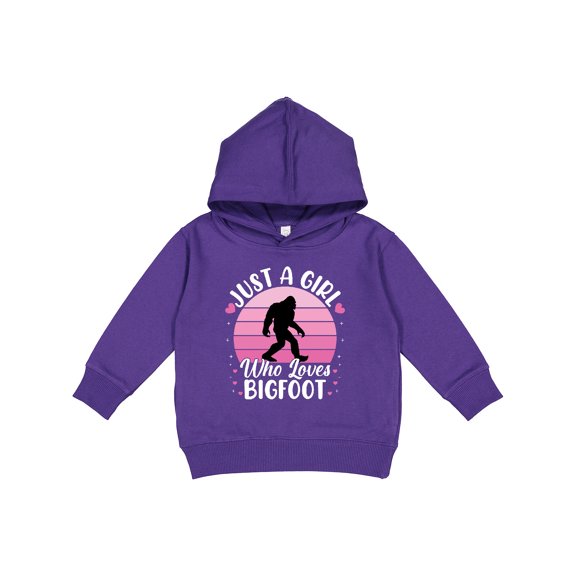 Inktastic Just a Girl Who Loves Bigfoot Toddler Hoodie