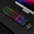 thumbnail image 1 of USB Keyboard and Mouse Combo, Retro Punk Wired Backlit Ergonomic Design 1600DPI ABS Material for  for OS X 10.2 Above, 1 of 7
