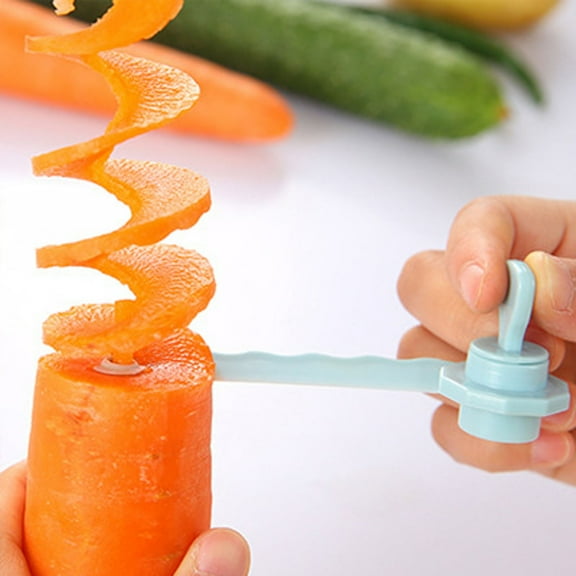 Potato Spiral Cutter Spiral Slicer Compact Manual Zucchini Noodle Maker Twisted Potato Cutter Twister Spiralizer for Veggies Cucumber Potatoes Curly Fries French Curly Fry Chips