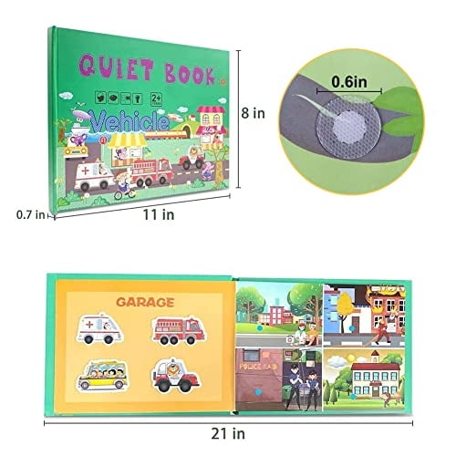 Cykapu Preescolar Learning Silencioso Libro para niños pequeños, Montessori Activity Toys cykapu cykapu