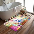thumbnail image 3 of YIMEIS Happy Easter Bunny Universal Flannel Mat 23.6''*35.4'', Soft & Non-Slip, Multi-Functional Rug for Bathroom, Bedroom & Entryway, 3 of 7