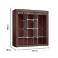 thumbnail image 2 of Closet Organizador Armable de Acero Inoxidable | Armario de Almacenamiento para Ropa | Ropero Portatil | Mueble de Tela Impermeable con Cierre | Perchero Guardaropa para Recamara, 2 of 5