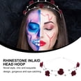 thumbnail image 3 of MasteelfCA Stylish Double Layer Headband Decor Rhinestone Inlaid Flower Metal Hair, 3 of 7