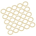 thumbnail image 3 of Milisten 100PCS DIY Jewelry Accessories Embossing Jump Ring Delicate Embossing Ring Single Twisted Lines Loop Ring Buckle Ring Jewelry Connecting Ring for Jewelry Making (Golden), 3 of 5