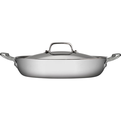 Stainles W Tramontina 4-Qt Tri-Ply Clad Sauce Pan with Lid 