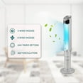 thumbnail image 5 of Cloud Mountain Silver Tower Fan With Oscillation CM5304-SILVER, 5 of 6
