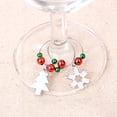 thumbnail image 3 of Anillo de decoración de copa de vino familiar de Navidad, colgante de decoración de copa de brindis de Navidad, anillo de copa de vino, llavero colgante, 3 of 6