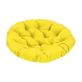 thumbnail image 2 of Hammock Chair Cushion Egg Chair Cushion Replacement Indoor or Outdoor Swing Chair Seat Cushion Pillow Round Thicken Chair Pad for Home Patio 60cmx60cm yellow, 2 of 10