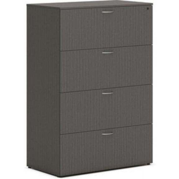 Lateral Drawer File, Slate Teak
