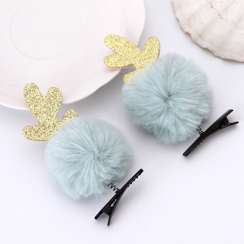 Esaierr Christmas Hair Clips/ Christmas Tree Hairpins Christmas Hat Hair Clips Xmas Accessories Holiday Headdress Set For Girls Women Gifts
