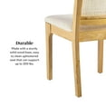 thumbnail image 5 of Walker Edison Solid Wood and Rattan Dining Chair, Set of 2, Natural, 5 of 16