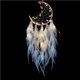 thumbnail image 4 of Bearachild Decoración de pared de plumas de luna rosa, colgante de pared LED, pluma artesanal, decoración bohemia, colgantes de plumas de pared de luna, Iluminación navideña Bearachild HA013361-00, 4 of 6