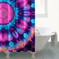 thumbnail image 4 of Colorful Tie Dye Mandala Pattern Shower Curtain 72"x72" ,Bathroom Decorative Shower Curtains Set with 12 Hooks,Modern Waterproof Washable Shower Curtain, 4 of 6