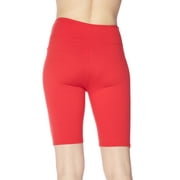 Kuda Moda 5 Pack Women 3 inch High Waist Biker Shorts Bike Short Ultra Soft Yoga Sports Athletic Leggings Pants