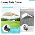 thumbnail image 5 of ADVANCE OUTDOOR Adjustable 10' x 20' x 10.8' Beige Carport, 5 of 6