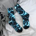 thumbnail image 5 of Vsdgher Lightning Crew Socks for Men & Women, Breathable Casual Athletic Ankle Socks, 5 of 6