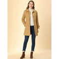 thumbnail image 3 of INSPIRE CHIC Manteaux Caban Trench d'Hiver pour Femmes à Col Peter Pan, 3 of 7