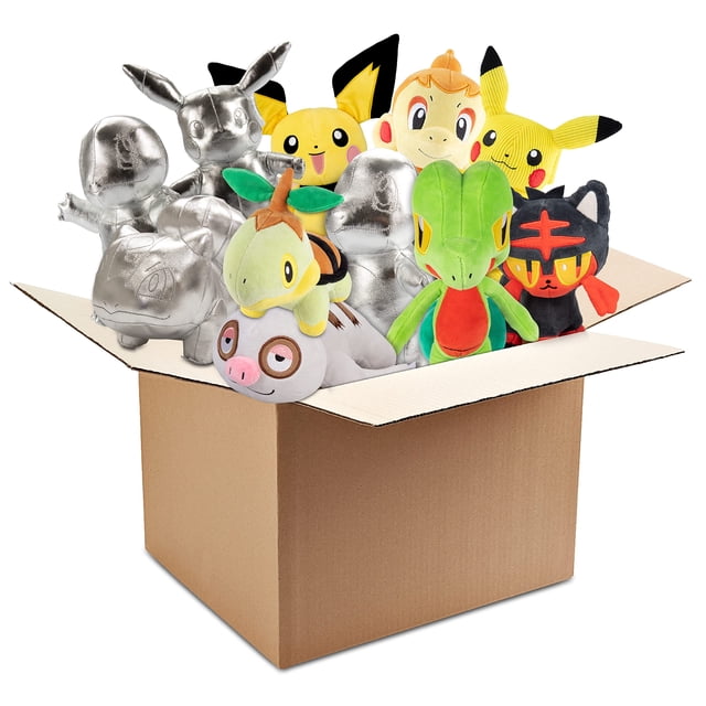 Blind Box Pokémon 8 de peluche surtido, paquete de 3 para niños mayores de 2 años