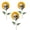 A, variant on Yashow Elite 3 Pcs Halloween Sunflower Skull Tabletop Decorations, Artificial Floral Skeleton Head Centerpiece for Desk and Party, Gothic Home Room Decor, 18.1 inch